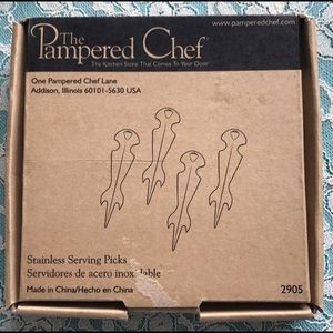 Pampered Chef 2905 Appetizer Forks Set of 4
